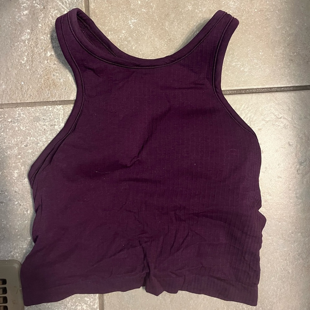 Lululemon ebb to street crop tank